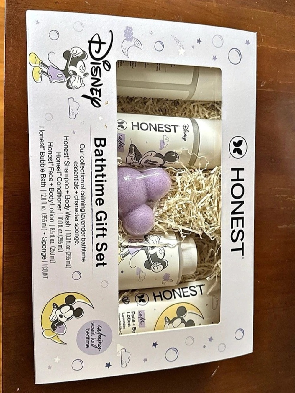 The Honest Company Disney Mickey Mouse Bathtime Gift Set Lavender